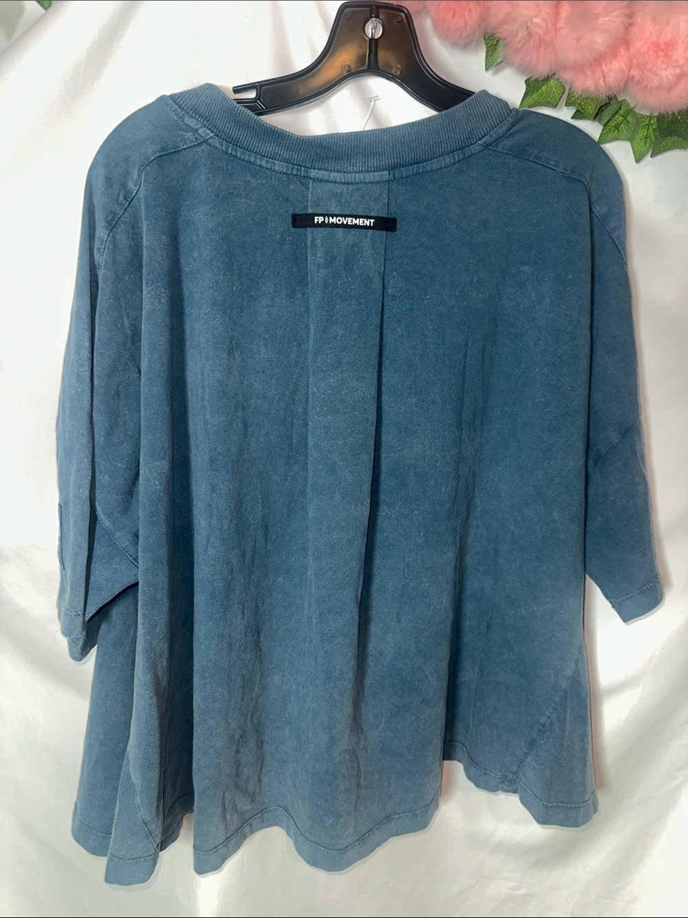 FP Movement by Free People Blue Washed Henley Top - Picture 8 of 8
